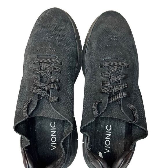 Vionic Mens Tucker Black Walking Shoes Size 8.5 - Picture 5 of 9